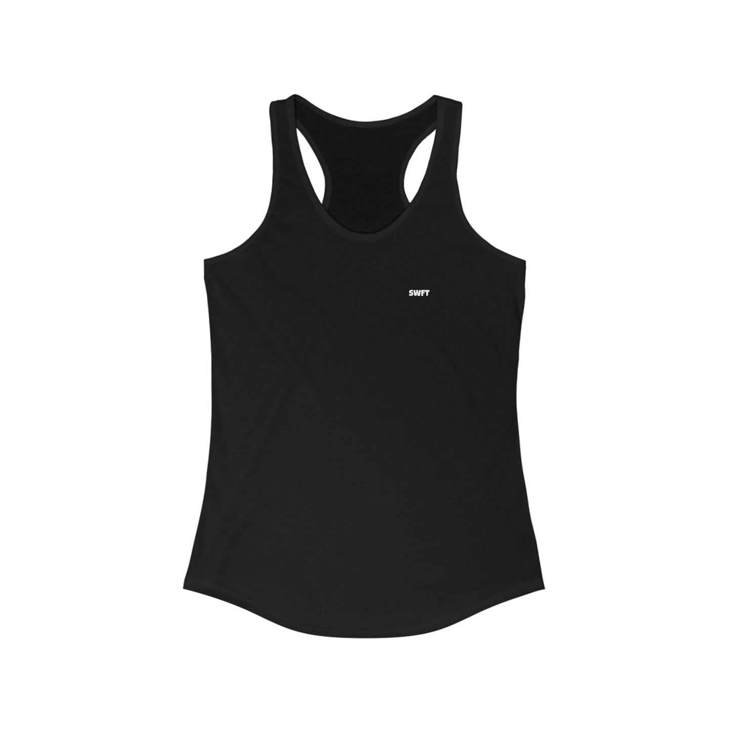 Women's Ideal Racerback Tank (White Logo)