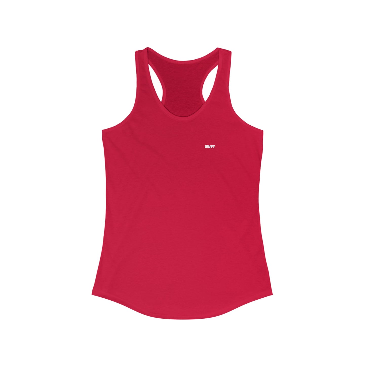 Women's Ideal Racerback Tank (White Logo)