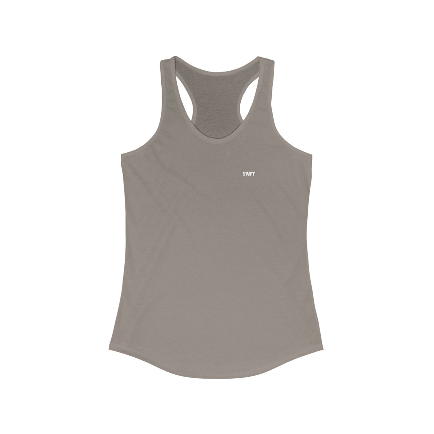 Women's Ideal Racerback Tank (White Logo)