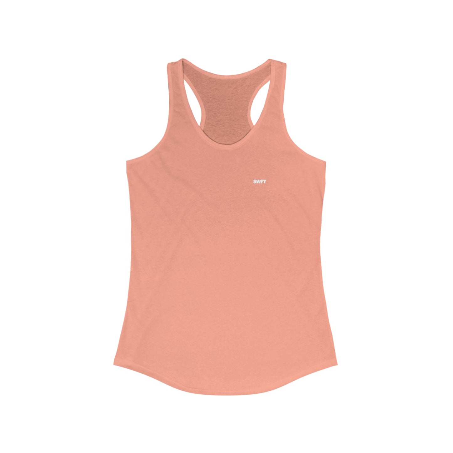 Women's Ideal Racerback Tank (White Logo)