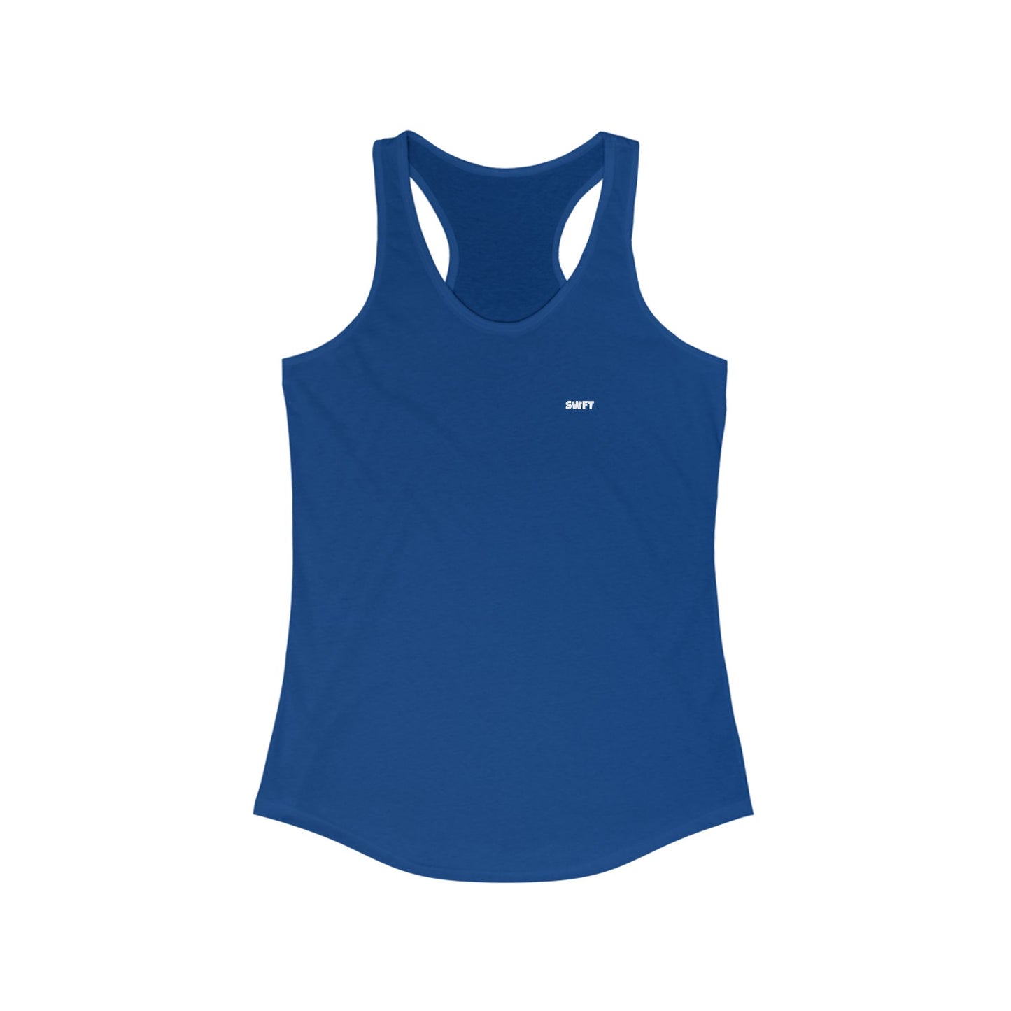 Women's Ideal Racerback Tank (White Logo)