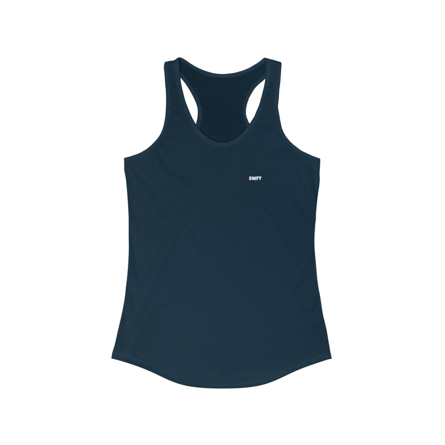 Women's Ideal Racerback Tank (White Logo)