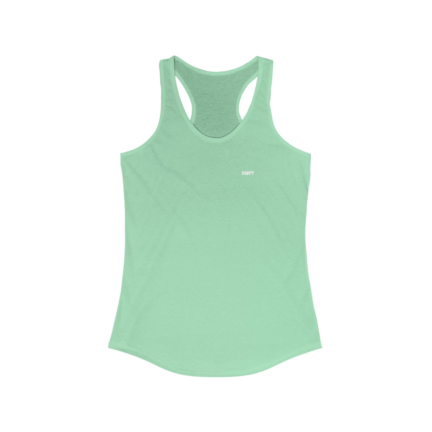 Women's Ideal Racerback Tank (White Logo)