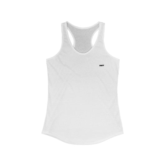 Women's Ideal Racerback Tank (Black Logo)