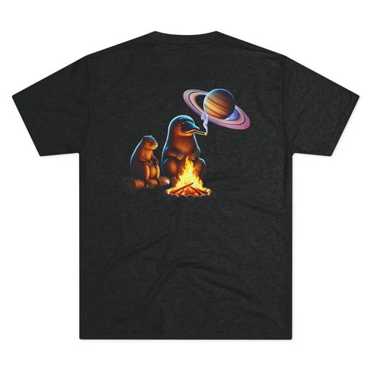 Cosmic Camping  Tri-Blend Crew Tee