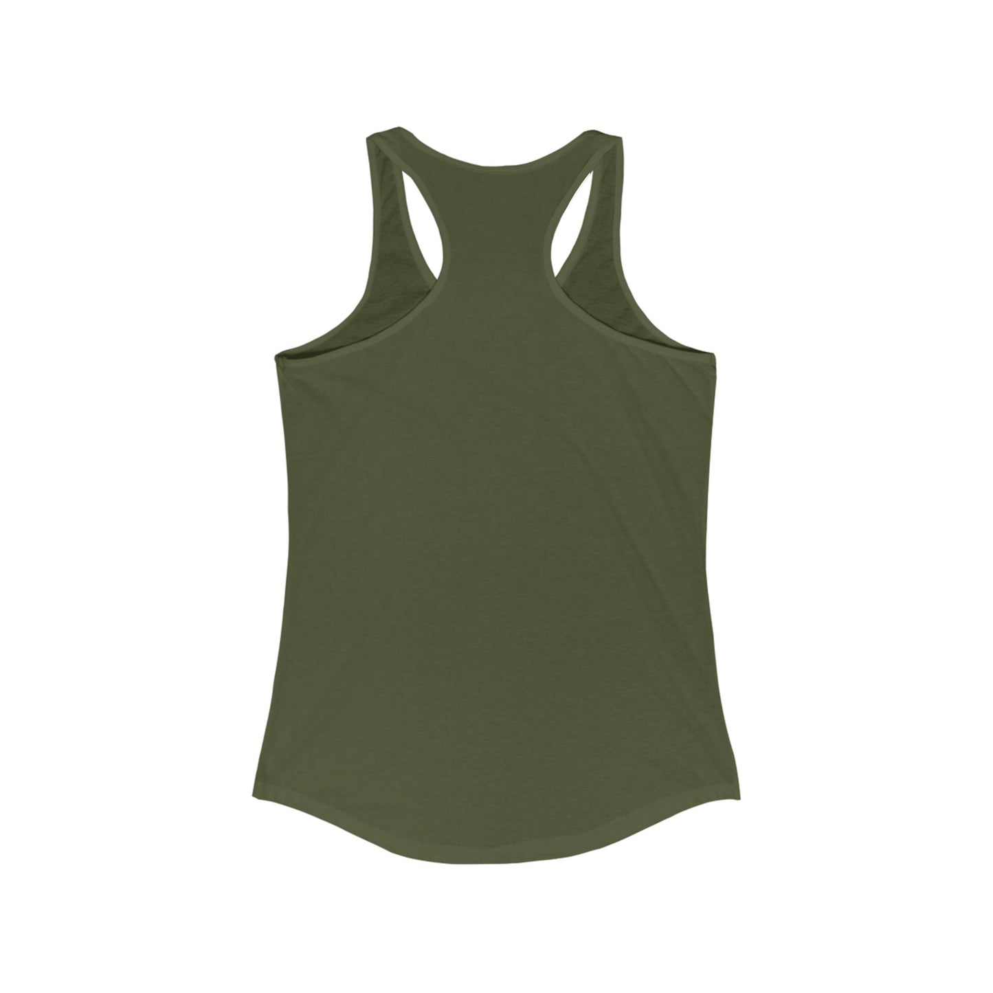 Women's Ideal Racerback Tank (White Logo)